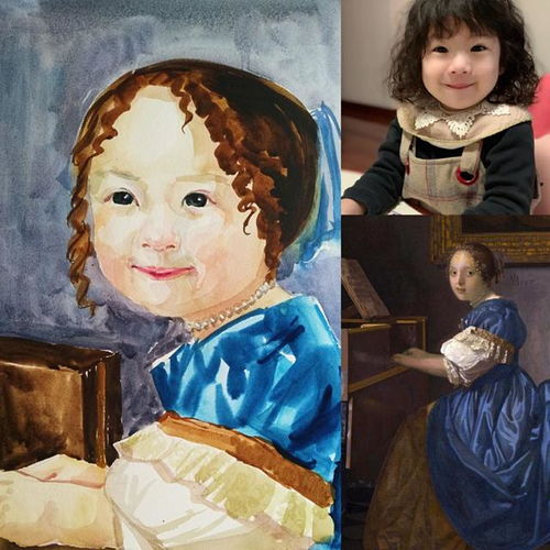 南藝青年教師薛寧創(chuàng)作的文藝復(fù)興版寶寶肖像讓人找到穿越的樂(lè)趣